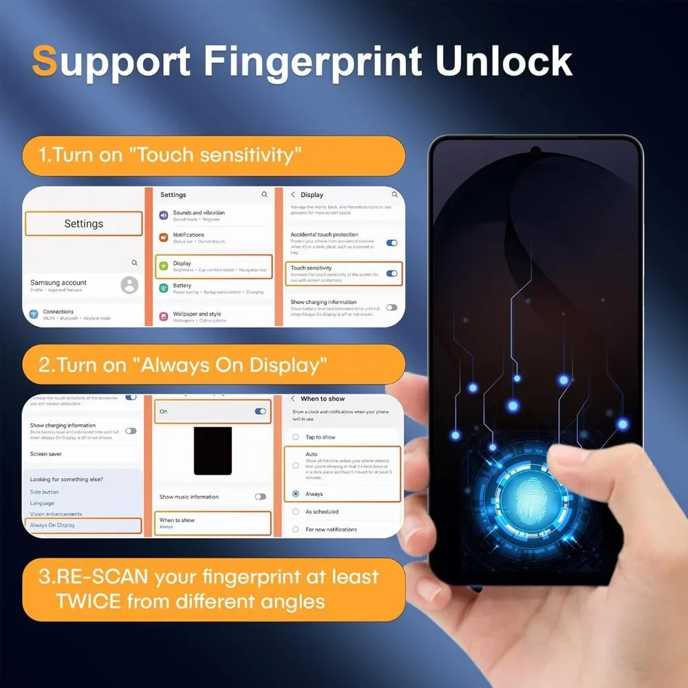 3-Pack for Samsung Galaxy S26 Ultra Screen Protector Tempered Glass